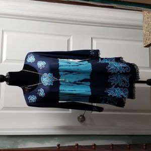 Tunic top / dress w/ Paparazzi necklace & earrings 16/1X